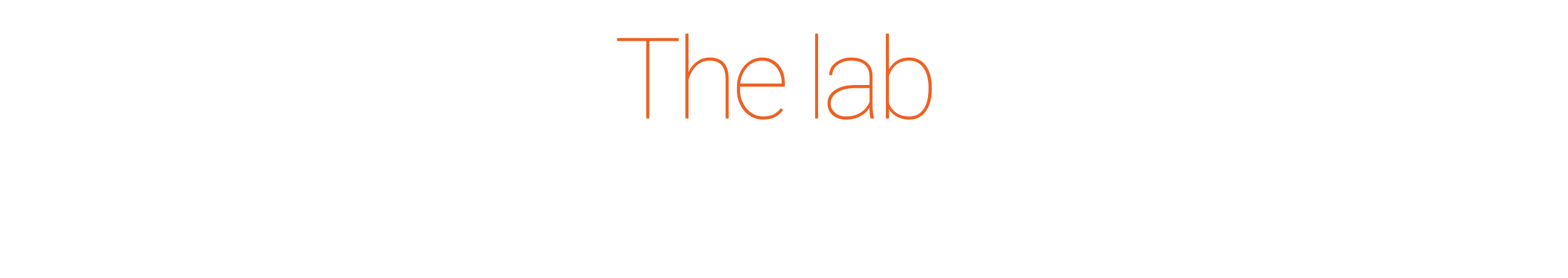The lab, a place for learning to learn 